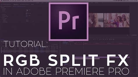 rgb chanel separate effect premier pro|adobe premiere pro split.